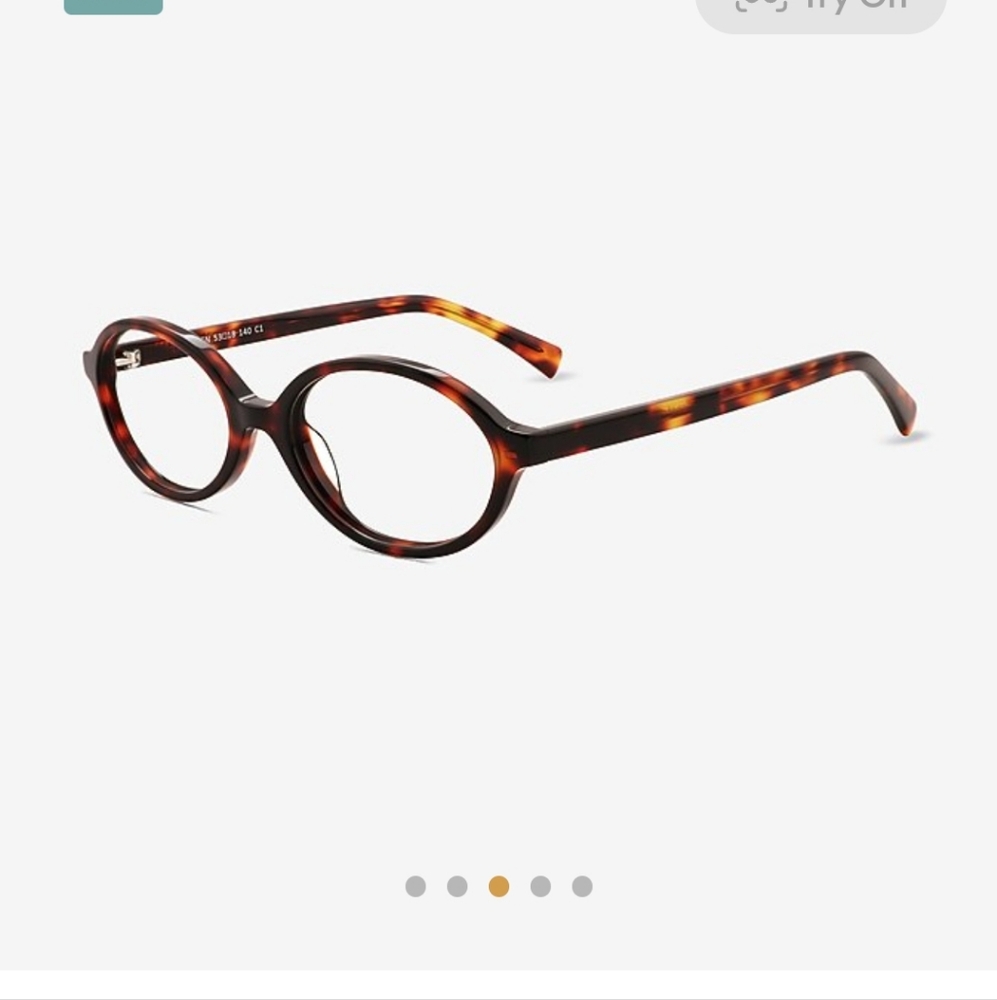 Aven Glasses EyeBuyDirect eyeglasses oval Tortoise Shell With Case and Tote - Picture 3 of 7